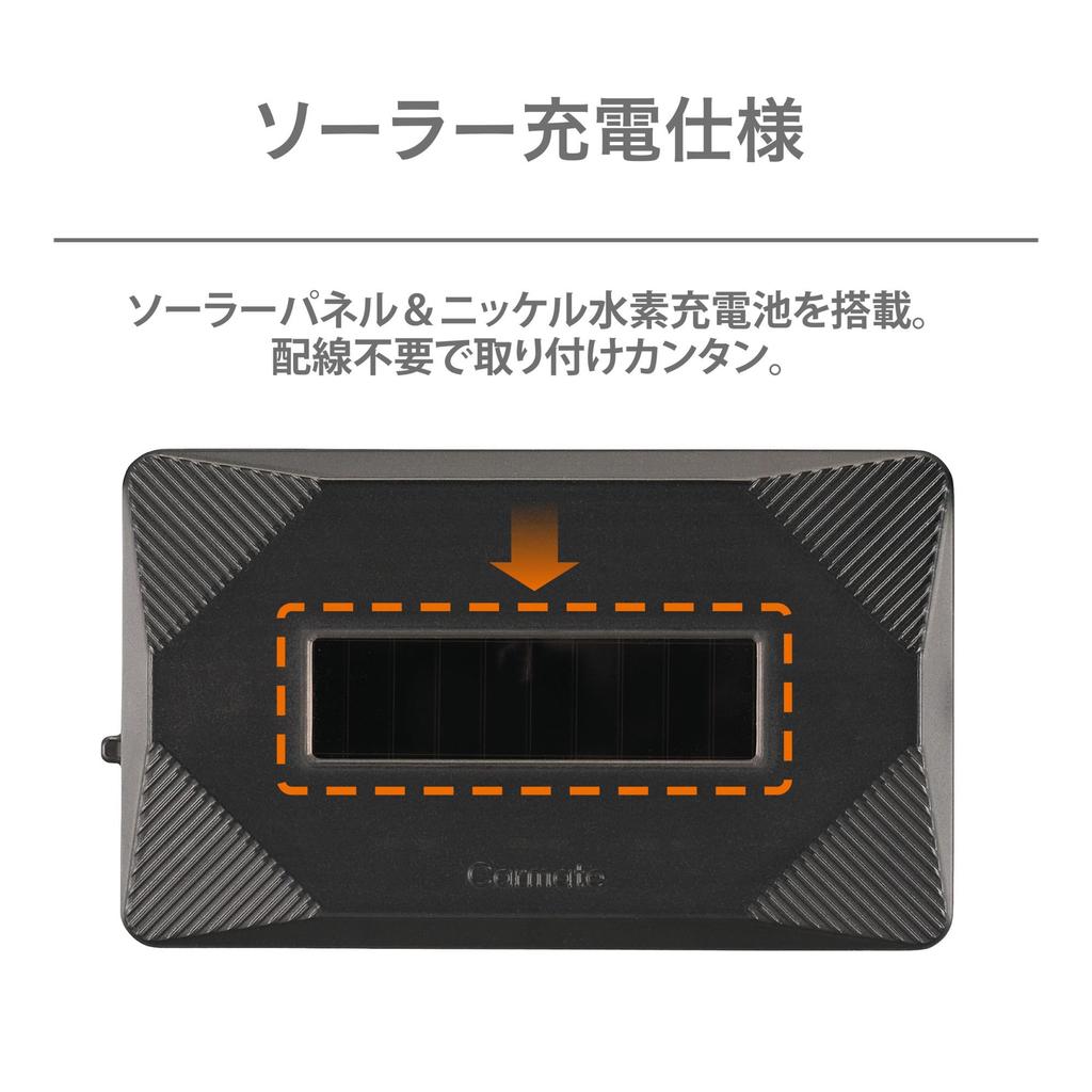 Carmate Автомобильный охранный датчик удара Встроенный охранный светодиодный индикатор Ночной сигнал Поток Светящийся синий Не требуется проводка Солнечный предупреждающий свет Автоматический