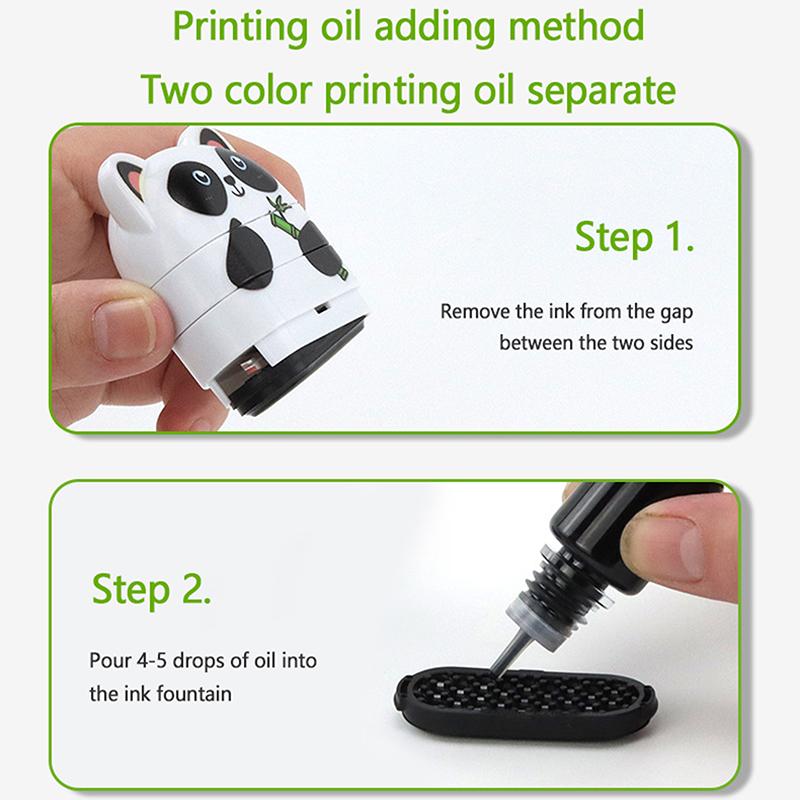 Children'S Name Seal Diy Black White Ink Student'S Stamp Clothes Stickerstamp