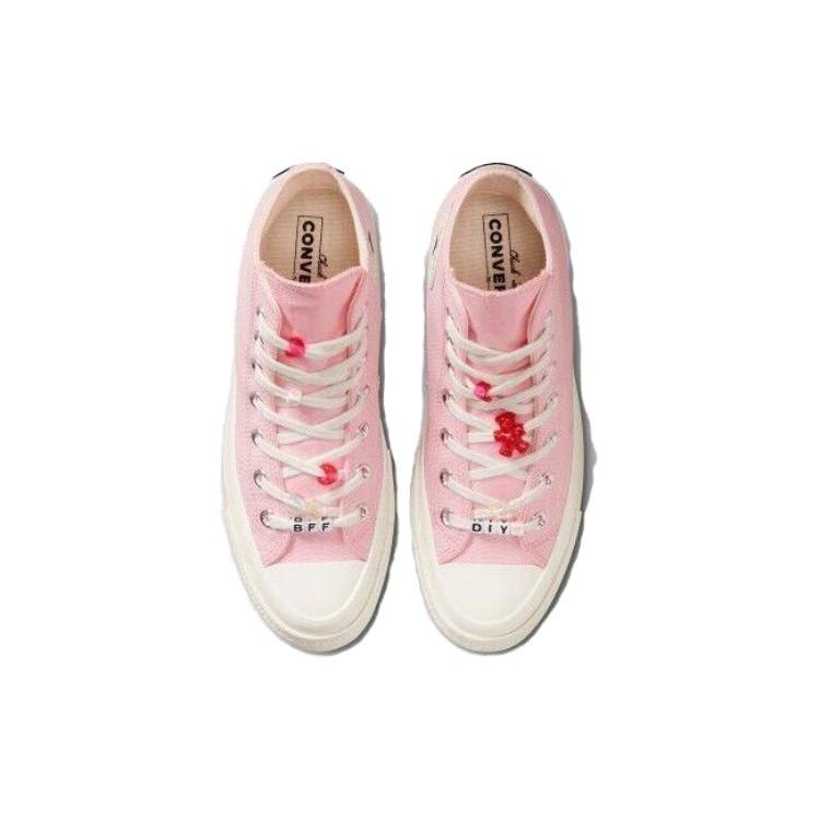 Converse Женские кроссовки Chuck 70 High DIY Beads Pink Sunrise-Pink Egret A06095C