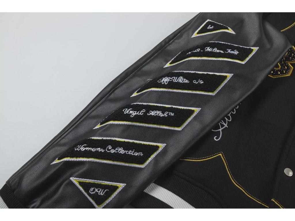 Бейсбольная куртка Hot Diamond Letter 2024 года унисекс – коллекция весна/осень