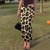 Women's Casual Fashion Gradient Printed Fishtail Split Skirt Elasticated Slim Half-body Skirt