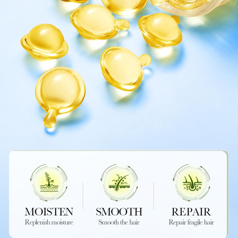 Coconut Oil Smooth Conditioner SADOER Nourishing Softening Hair Care Essential Oil Capsules