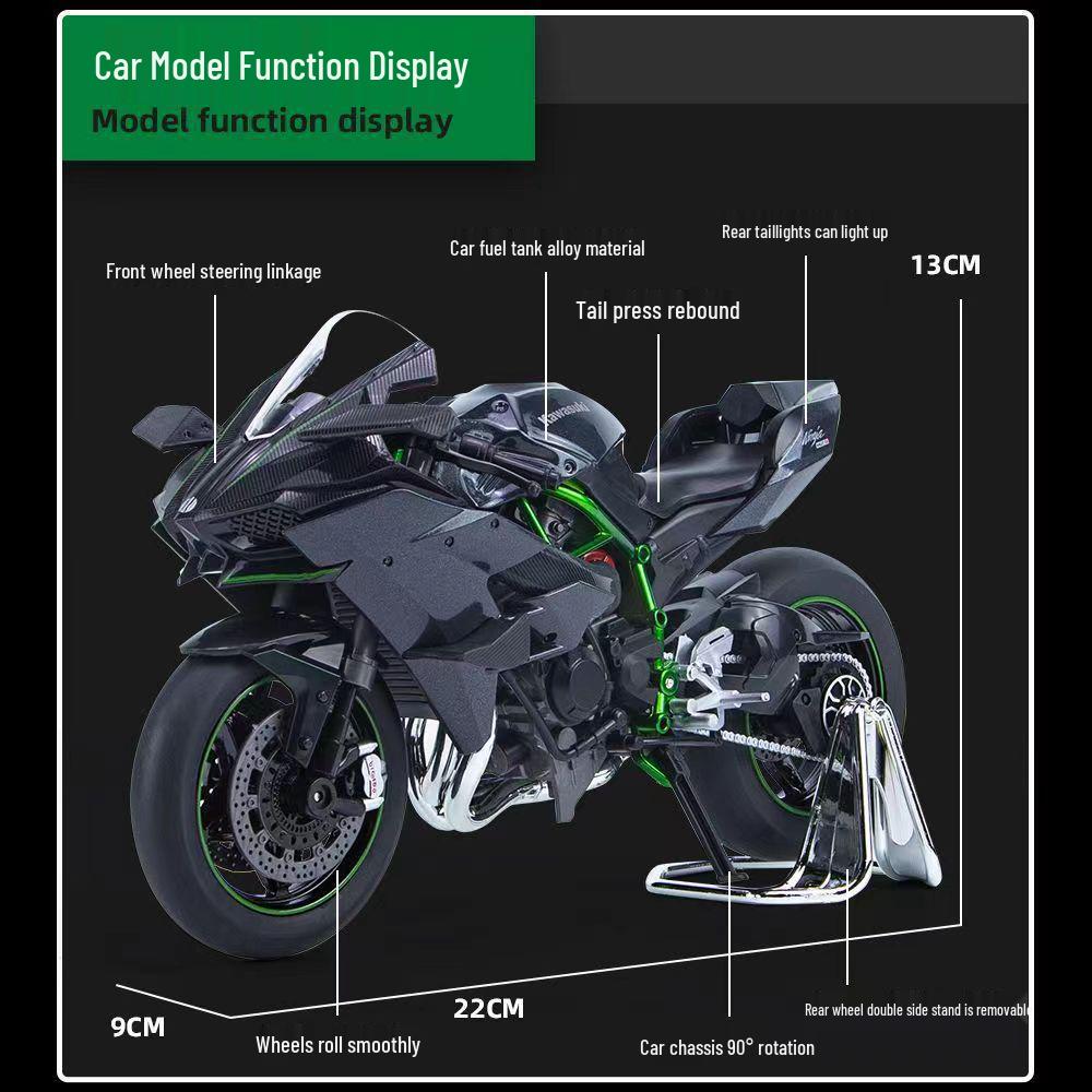 Kawasaki H2R 1:9 Alloy Model Motorcycle Toy Gift