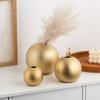 1 шт. Роскошная матовая декоративная сфера, сферическая ваза для цветов, сферическая керамическая ваза