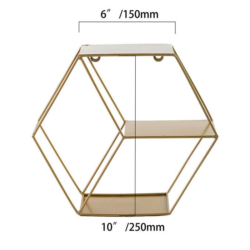 Nordic Style Storage Holders Iron Metal Wall Shelf Decor Home Living Room Bedroom Kid Room Geometric Figure Decoration Organizer