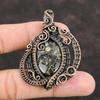 Turritella Agate Pendant Copper Wire Wrapped Pendant Gemstone Pendant Gift For Her Handmade Women Jewelry Wedding Gift Wrapped Stone Pendant