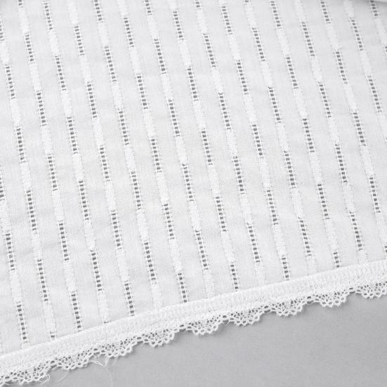 Женская ночная рубашка без рукавов, хлопковая кружевная сорочка, ночная рубашка с V-образным вырезом, на шнуровке, ажурная пижама Babydoll, летний короткий халат