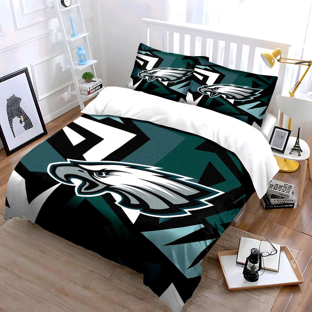 Green Eagle Head Pattern Bedding Bedding Duvet Cover Set Duvet Cover Pillowcases (1 * Duvet Cover 2 * Pillowcases, without duvet insert)