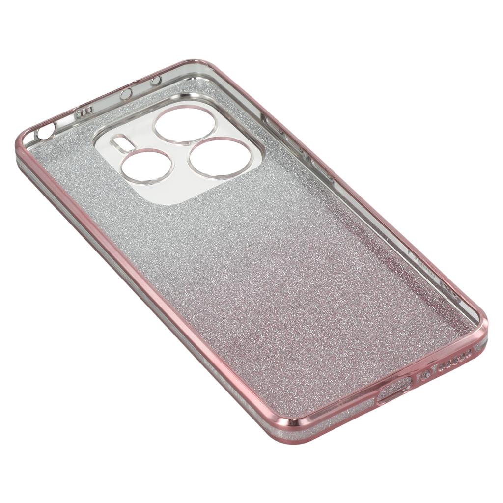 KADEM For Xiaomi Redmi Note 14 5G Case Flower Pattern TPU Gradient Phone Cover with Lanyards