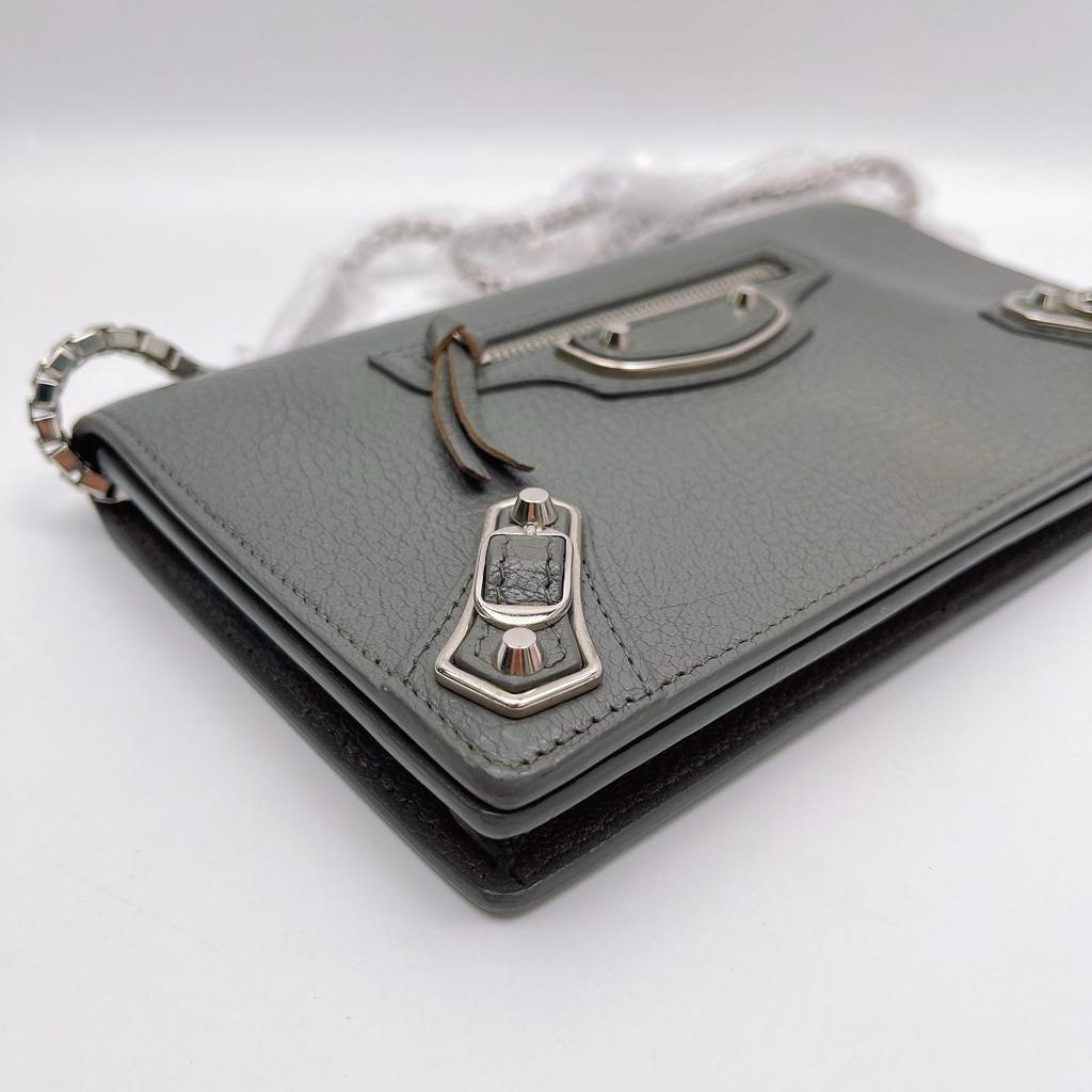 [Pre-Owned] Solid Color Zipper Leather Crossbody Shoulder Bag - Very Good #15KBV9L