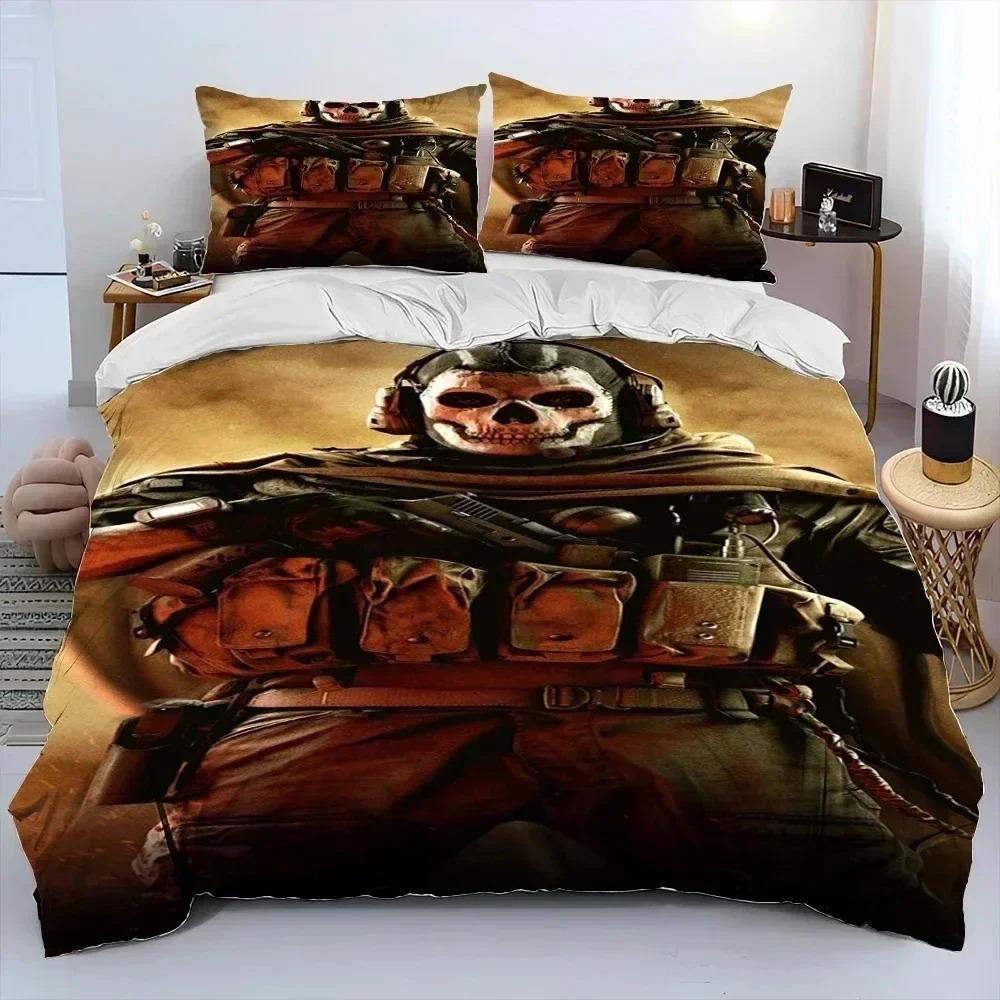 3D Print Game Call of Duty COD Bedding Set Duvet Cover Bed Set Quilt Cover Pillowcase Comforter king Queen Size Boys Adult