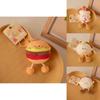 Realistic Mini Food Plush Toy Collectible Keychain Pull Out Design For Kids Gift Decor