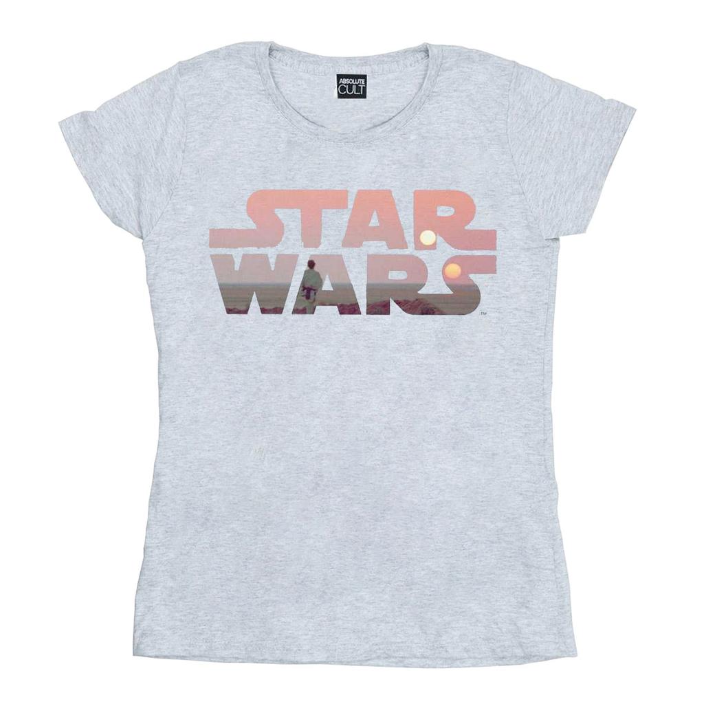 STAR WARS Womens/Ladies Tatooine Logo Cotton T-Shirt
