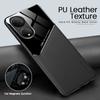 For Honor90 Case Magnetic PU Leather Car Magnetic Hard PC Cover For Huawei Honor 90 Lite 50 70 Honor50 Honor70 Global Phone Case