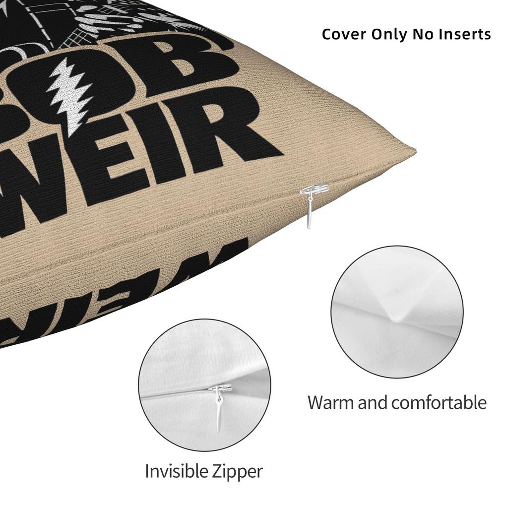 Forever Bob Weir 1947 To Pillow Case Kawaii Pillow Cover Soft Pillowcases For Sofa Bedroom Home Decor