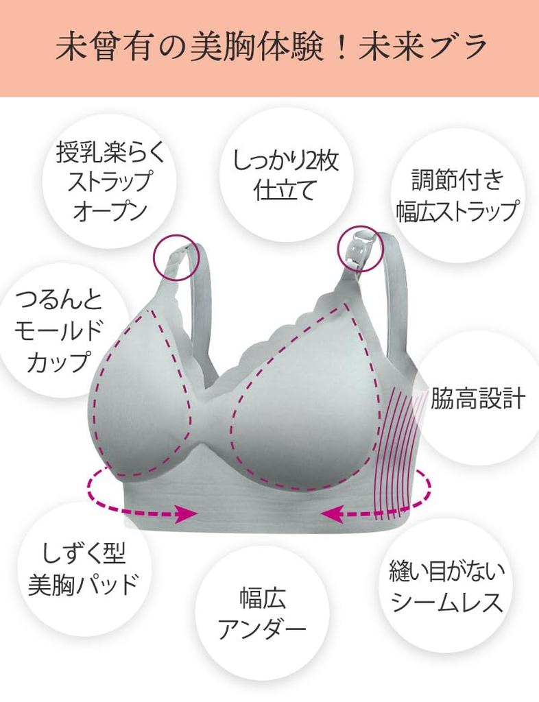 Бесшовный бюстгальтер для кормления для беременных с застежкой спереди [Sweet Mommy] [Черный/GM]