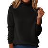 Women's Slim Fit Temperament Wool Long Sleeve Seamless Turtleneck Sweater