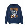 Tom and Jerry Womens/Ladies Spinning Basketball Sweatshirt