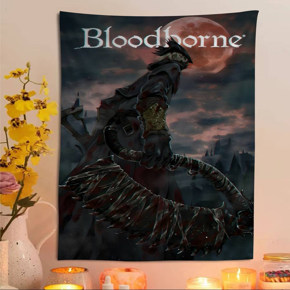 Темный Охотник BBloodborne Игра Аниме Гобелен Подвесной Таро Хиппи Настенные Ковры Комната Декор Дома