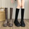 Boots Women's Small Men But Knee Boots Autumn New Elastic Thin Retro Tall Tube