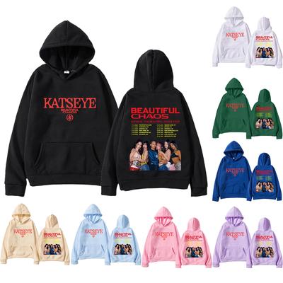 Женская модная повседневная универсальная повседневная толстовка с капюшоном, повседневная толстовка с длинными рукавами и нашивками сверху