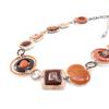 [J2161] - Brown 'Coloring' Designer Necklace
