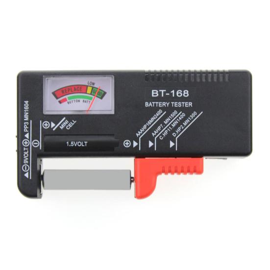 Тестер напряжения BT-168, универсальный безопасный с цветовой кодировкой AA/AAA/C/D/9 В, тестер напряжения для батарейки, проверка дома
