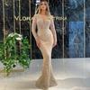 2025 New Women's Clothing New Bronzing Long-sleeved Slim-fitting Sexy Long Dress Evening Dress New