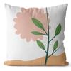 Абстрактная наволочка с изображением растений и цветов, свежая и простая, из бархата «персиковая кожа», с принтом, для дивана, прикроватная подушка, подушка для сна для домашнего использования
