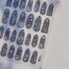 Новая 5D Стеклянная Фрагментная Наклейка на Ногти Наклейка-Лента для Ногтей Наклейки на Ногти Самоклеящиеся Дизайн Решетки Витражного Окна ZJT19