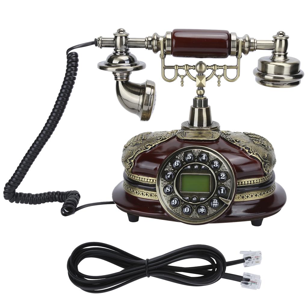 Винтажный стационарный телефон FSK DTMF Двойная система стационарного телефона для домашнего офиса гостиной спальни