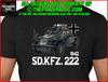 Футболка Sd.kfz 222 WWII Немецкий Бронированный Автомобиль Версия 2 Унисекс