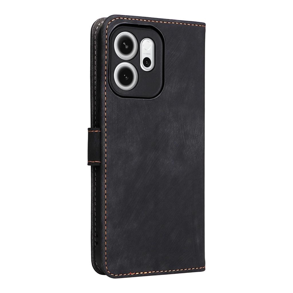 For Oppo Reno14 F 5G Case Wallet RFID Blocking PU Leather Phone Cover Stand with Strap