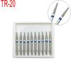 10 шт./кор., высокоскоростные алмазные полировальные боры, стоматологические диа-боры, полирующие и разглаживающие для отбеливания зубов TR-20