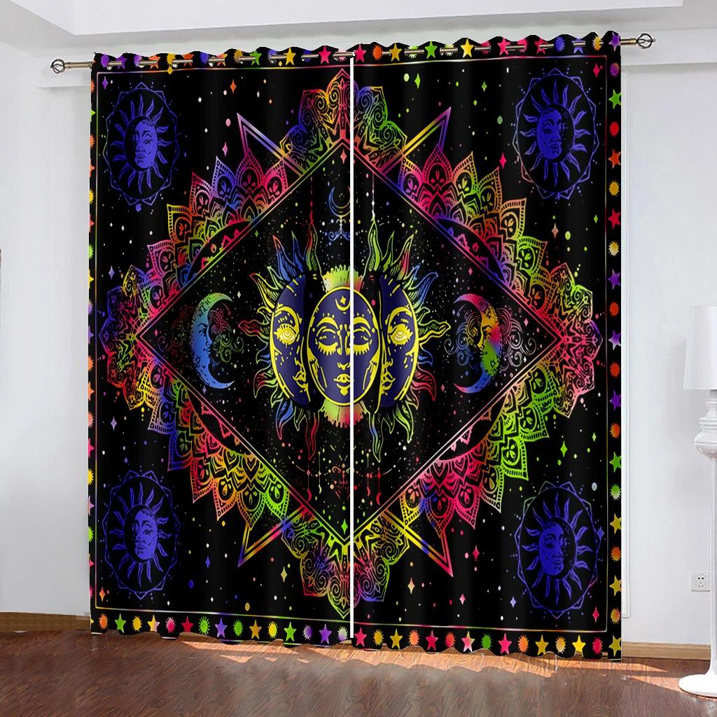 Tarot Mancha Духовные Роскошные Затемняющие Шторы для Спальни Гостиной Ванной Кухни Двери Высокое Затемнение Новая Мода