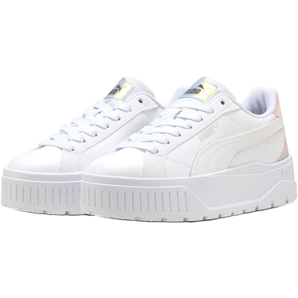 Puma Karmen II Holo 2.0 Удобные Мягкие Прочные Низкие Детские Кеды для Скейтбординга Детские кеды Белый 401568-01