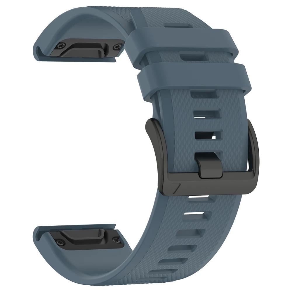 Силиконовый ремешок QuickFit 22 мм 26 мм для часов Garmin Fenix 8pro 7 7X E 6X 6 Pro 5 5X Plus Epix/Enduro/Descent Mk2i/Instinct 3