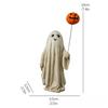 Halloween Ghost Figurine Decoration Resin Pumpkin Spooky Statue Home Ornaments Desktop Bookshelf Holiday Scene Ghost Props Decor