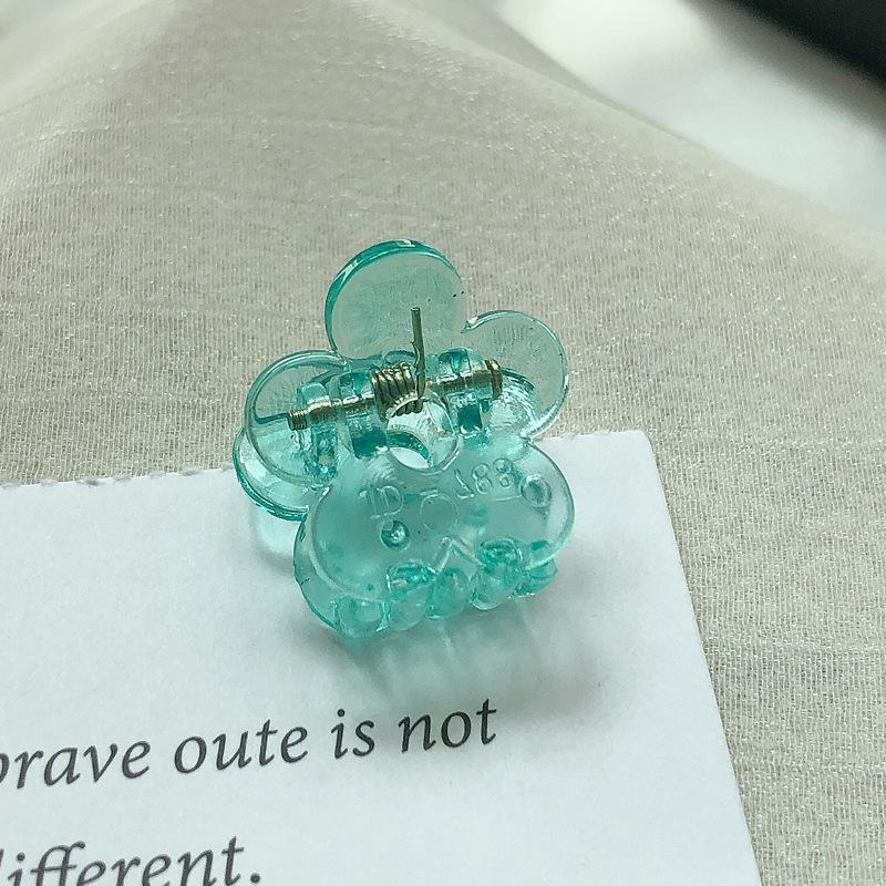 Korean mini candy clip sweet and cute small hairpin transparent solid sweet cool wind broken hair accessories