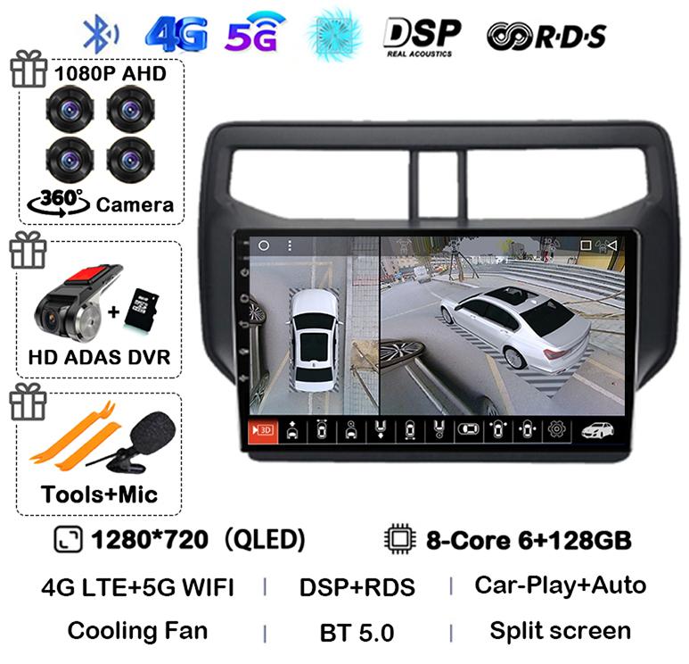 Автомагнитола Android 14 для Toyota Rush Daihatsu Terios 2017 2018 2019 2020 Мультимедиа GPS Навигация Стерео Плеер Головное Устройство