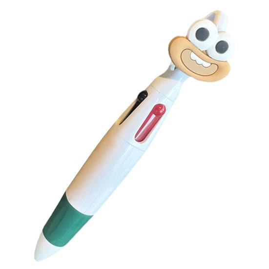 4-In-1 Cartoon Ballpoint Pen Cute Big Mouth Gel Pen With Multi-Color Ink