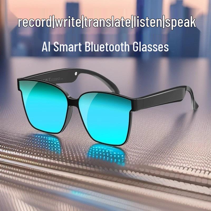 Умные Bluetooth-очки с ИИ: Беспроводные наушники с переводом в реальном времени на 100+ языков, воспроизведением музыки и функцией звонков.
