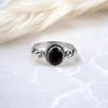 Black Onyx Gemstone 925 Sterling Silver Jewelry Handmade Boho Ring Gift For Mom RR-14-15