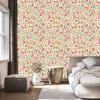 Wallpaper Small flowers cream, beige and light gray 50x1000