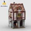 Buildmoc Ideas Архитектура MOC-169454 Средневековый Замок Пекарня 780 Деталей Модель из Кирпичиков MOC Строительные Блоки Игрушки для Детей Подарки