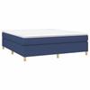 3144536 vidaXL Divan Bed with Mattress Blue 160x200 Cm Fabric