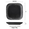 ZISIZ 9-inch Square Ceramic Soup Plate