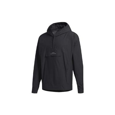 adidas Свободная повседневная куртка с капюшоном с логотипом, мужская верхняя одежда, черный FM5409