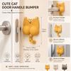 3D Cat Shape Door Handle Protection Mat Self Adhesive Wall Protector Pad  Home Safety