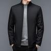 Men's Winter Stand-up Collar Thickened Warm Middle-aged and Elderly Business Casual Jacket